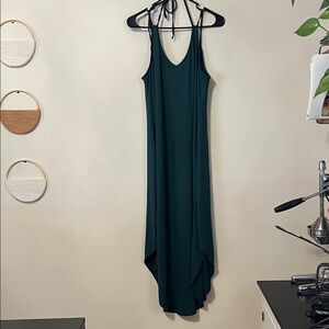 Strappy Green Maxi Dress
